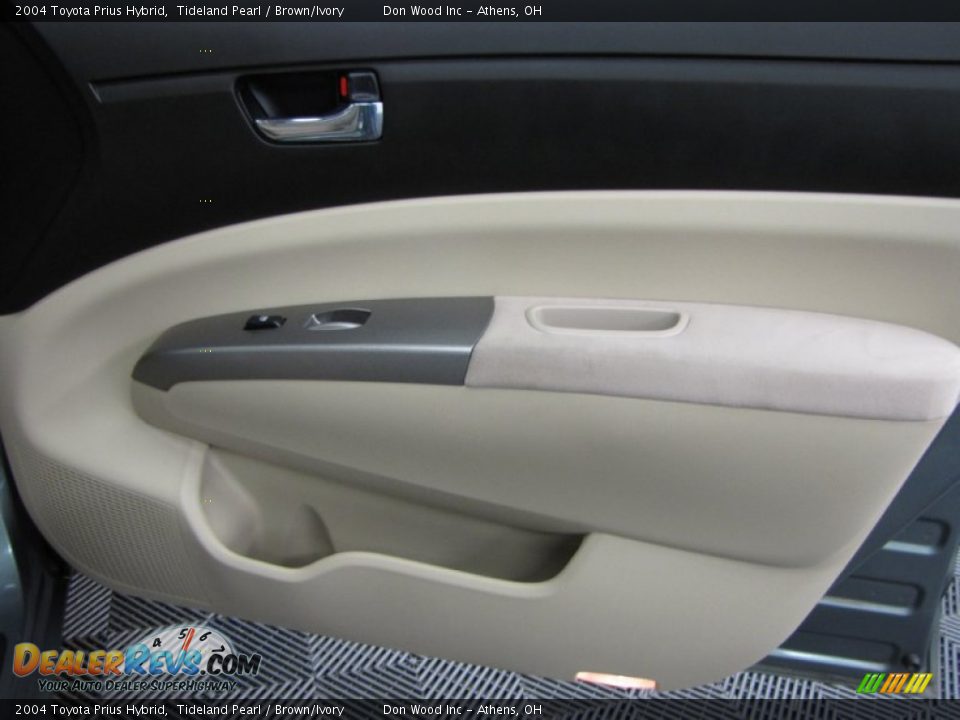 2004 Toyota Prius Hybrid Tideland Pearl / Brown/Ivory Photo #14