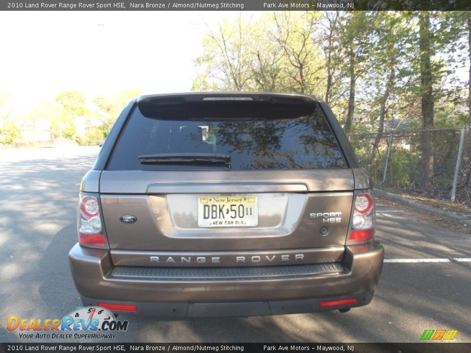 2010 Land Rover Range Rover Sport HSE Nara Bronze / Almond/Nutmeg Stitching Photo #4
