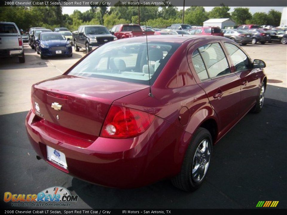 2008 Chevrolet Cobalt LT Sedan Sport Red Tint Coat / Gray Photo #6