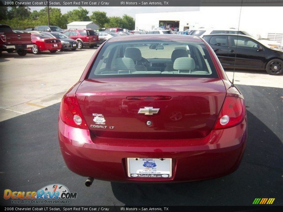 2008 Chevrolet Cobalt LT Sedan Sport Red Tint Coat / Gray Photo #7