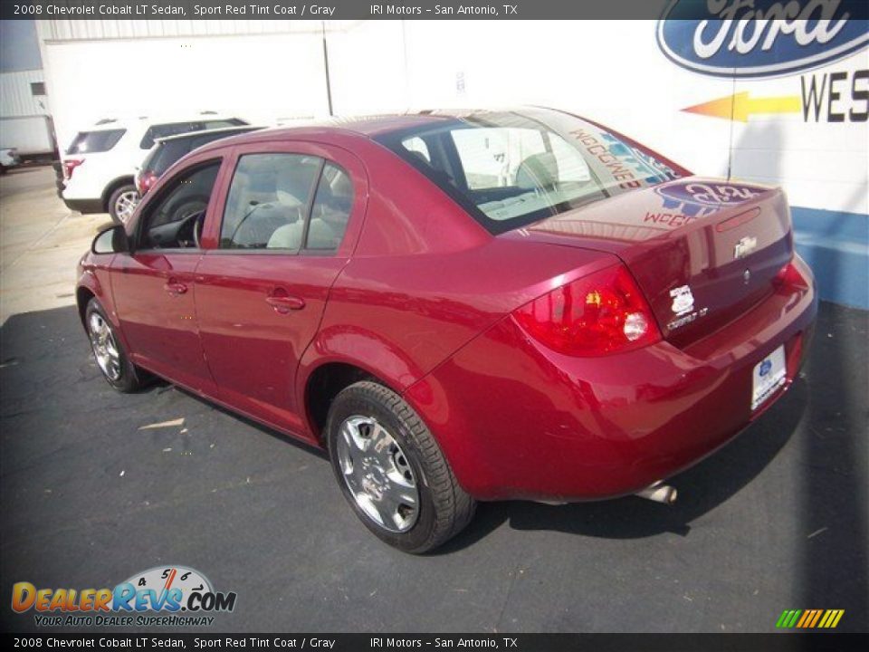 2008 Chevrolet Cobalt LT Sedan Sport Red Tint Coat / Gray Photo #8
