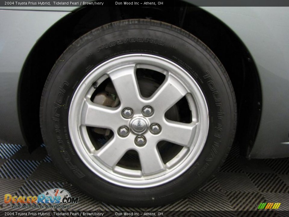 2004 Toyota Prius Hybrid Tideland Pearl / Brown/Ivory Photo #25