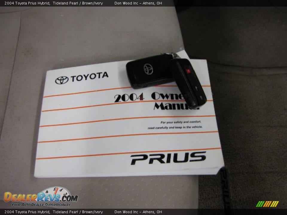 2004 Toyota Prius Hybrid Tideland Pearl / Brown/Ivory Photo #27