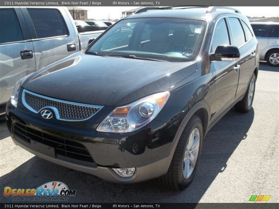 2011 Hyundai Veracruz Limited Black Noir Pearl / Beige Photo #1