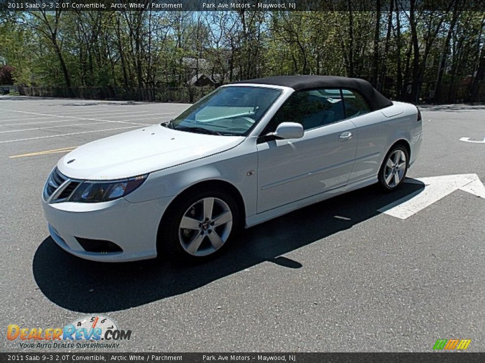 2011 Saab 9-3 2.0T Convertible Arctic White / Parchment Photo #1