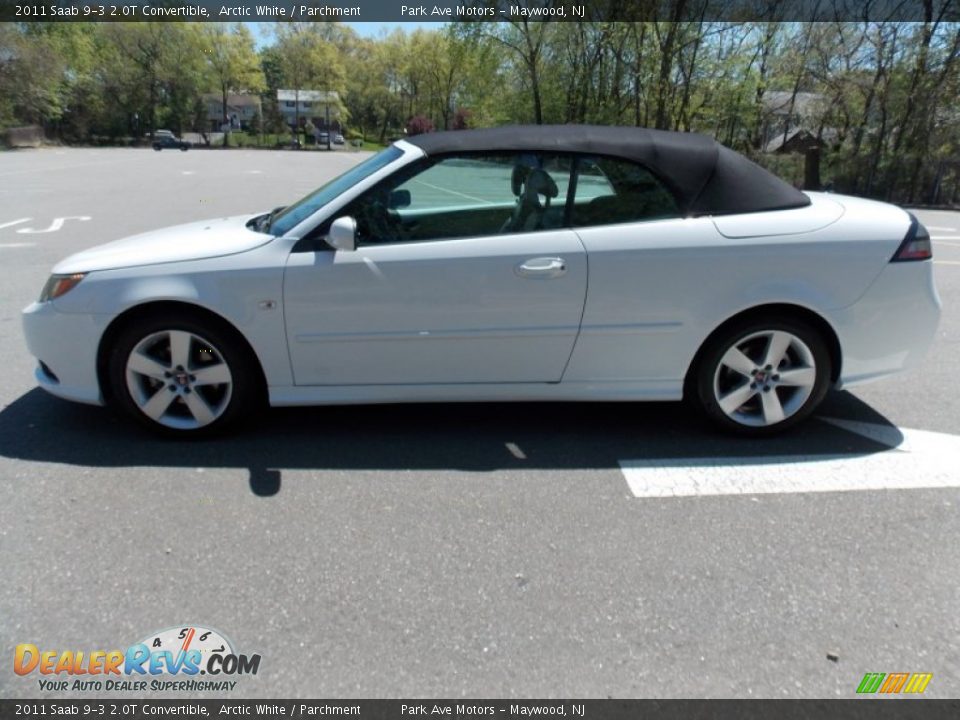 2011 Saab 9-3 2.0T Convertible Arctic White / Parchment Photo #2