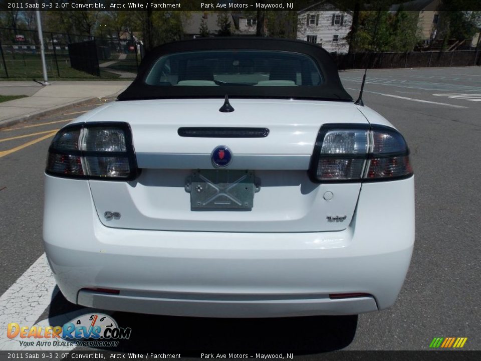 2011 Saab 9-3 2.0T Convertible Arctic White / Parchment Photo #5