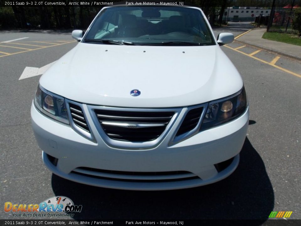 2011 Saab 9-3 2.0T Convertible Arctic White / Parchment Photo #6