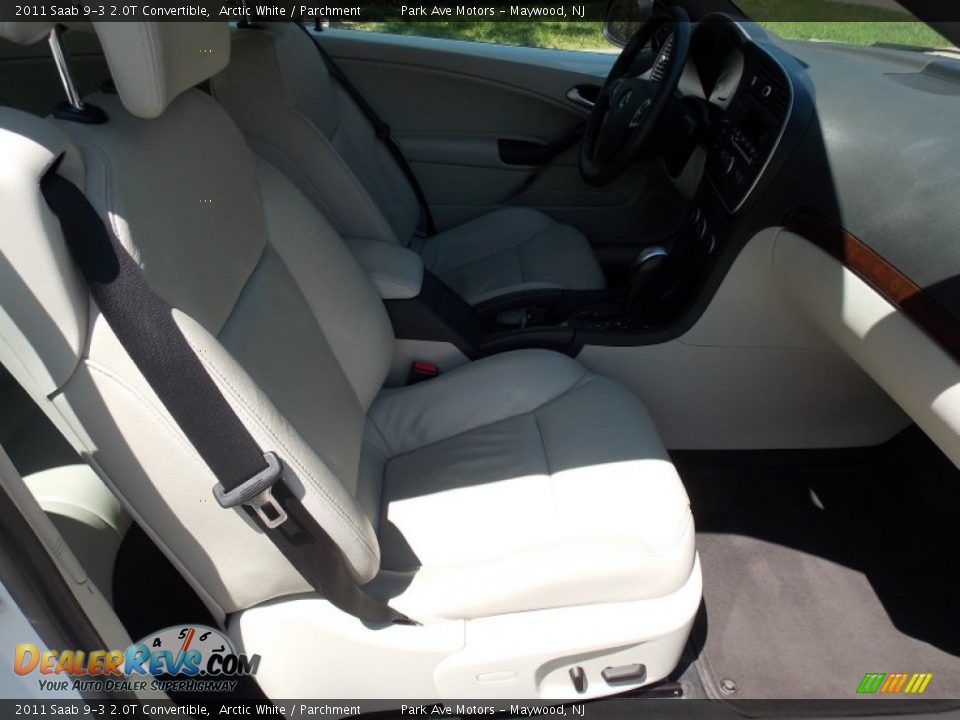 2011 Saab 9-3 2.0T Convertible Arctic White / Parchment Photo #10