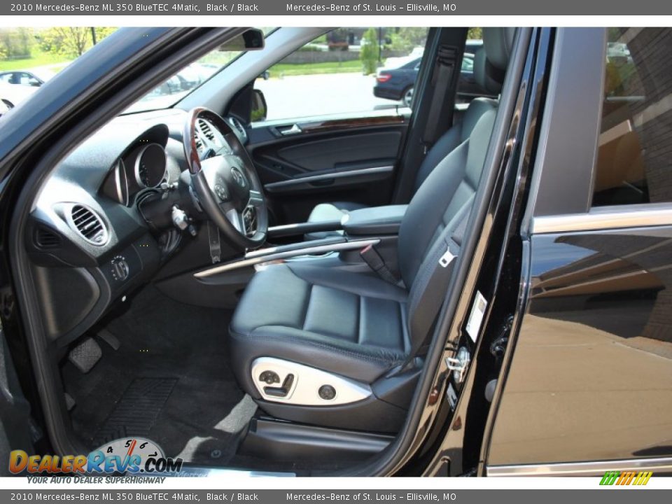 2010 Mercedes-Benz ML 350 BlueTEC 4Matic Black / Black Photo #19