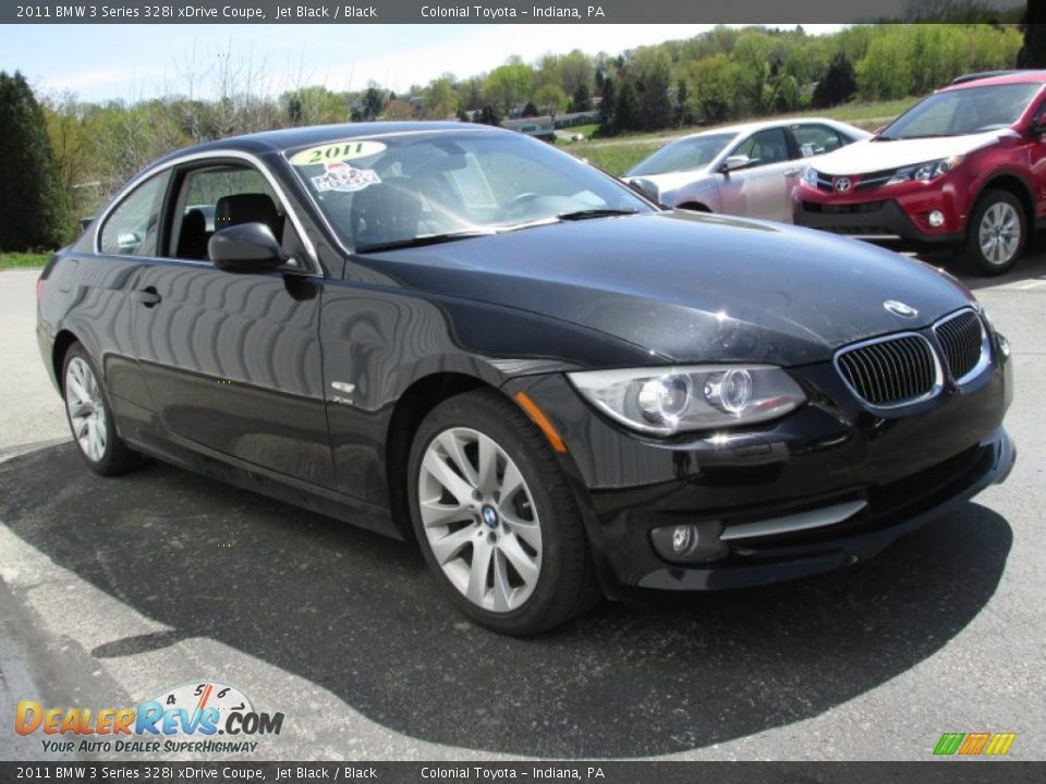 2011 BMW 3 Series 328i xDrive Coupe Jet Black / Black Photo #4