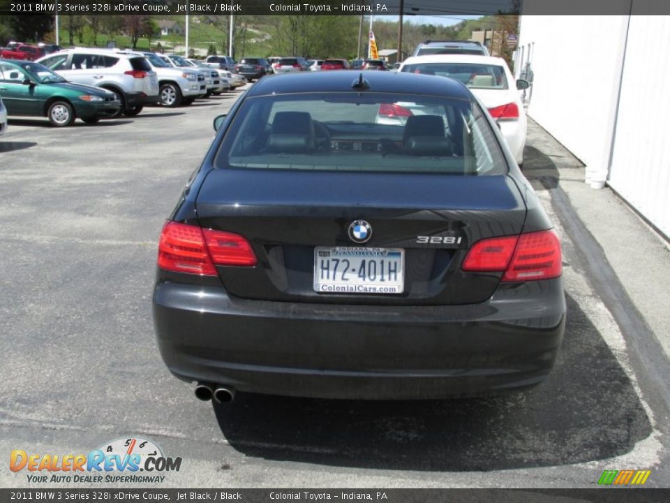 2011 BMW 3 Series 328i xDrive Coupe Jet Black / Black Photo #5