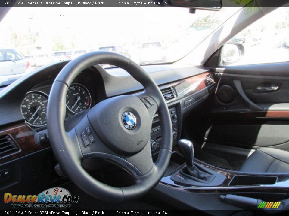 2011 BMW 3 Series 328i xDrive Coupe Jet Black / Black Photo #6