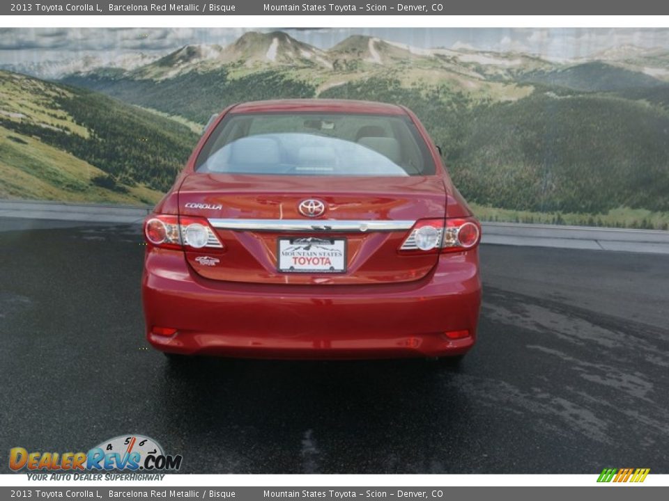 2013 Toyota Corolla L Barcelona Red Metallic / Bisque Photo #4