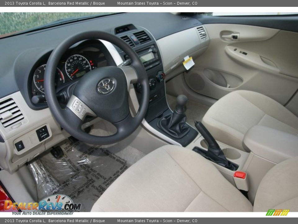 2013 Toyota Corolla L Barcelona Red Metallic / Bisque Photo #5