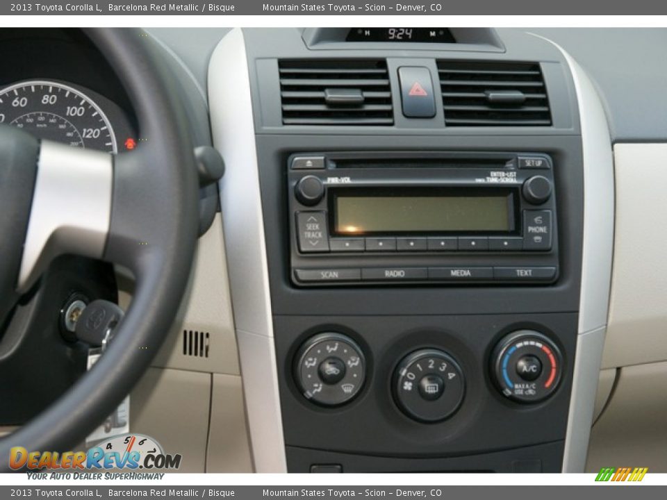 2013 Toyota Corolla L Barcelona Red Metallic / Bisque Photo #6