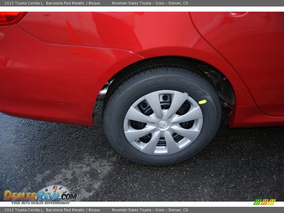 2013 Toyota Corolla L Barcelona Red Metallic / Bisque Photo #9
