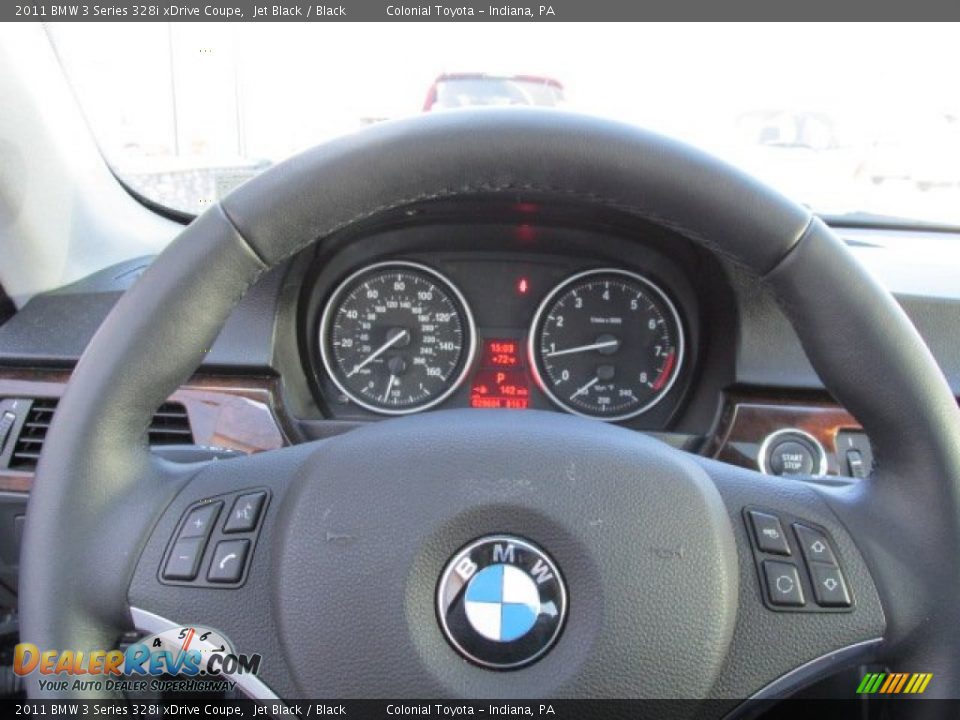 2011 BMW 3 Series 328i xDrive Coupe Jet Black / Black Photo #14