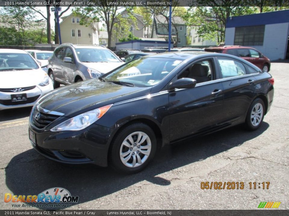 2011 Hyundai Sonata GLS Pacific Blue Pearl / Gray Photo #3