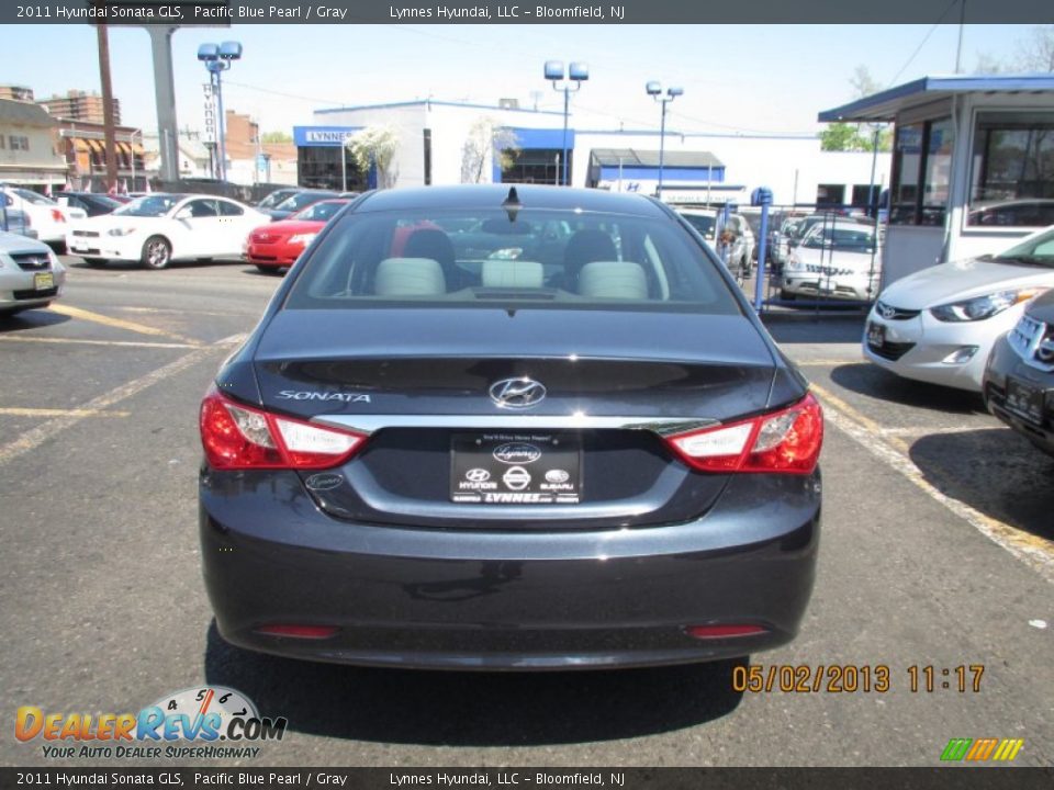 2011 Hyundai Sonata GLS Pacific Blue Pearl / Gray Photo #4
