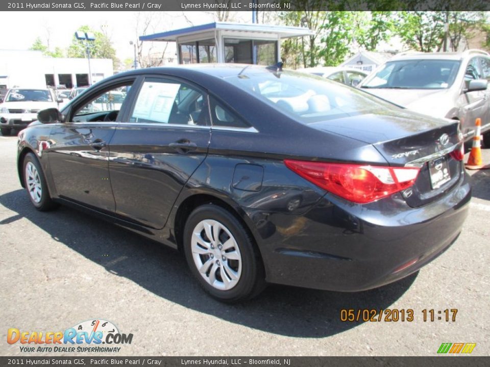 2011 Hyundai Sonata GLS Pacific Blue Pearl / Gray Photo #5