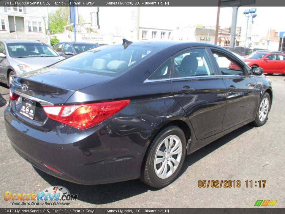 2011 Hyundai Sonata GLS Pacific Blue Pearl / Gray Photo #6