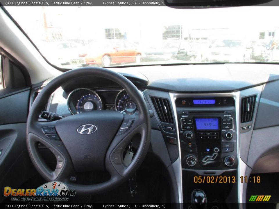 2011 Hyundai Sonata GLS Pacific Blue Pearl / Gray Photo #11