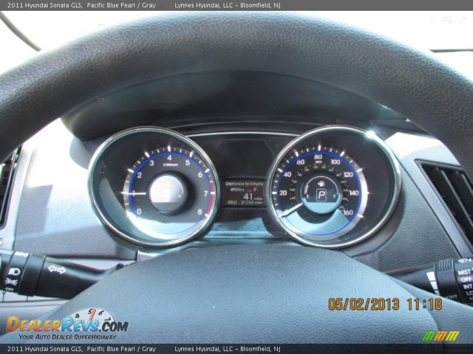 2011 Hyundai Sonata GLS Pacific Blue Pearl / Gray Photo #12