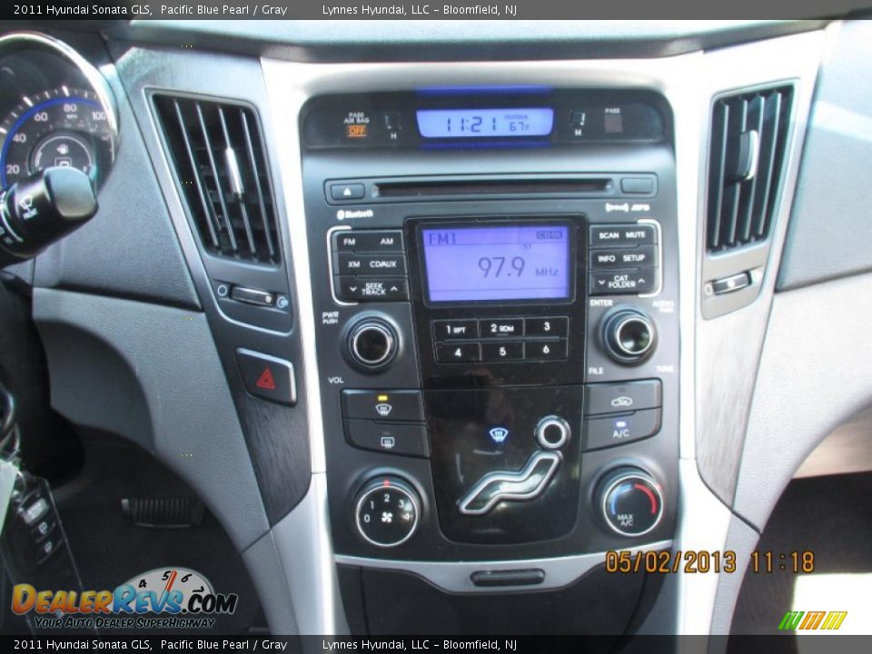 2011 Hyundai Sonata GLS Pacific Blue Pearl / Gray Photo #13