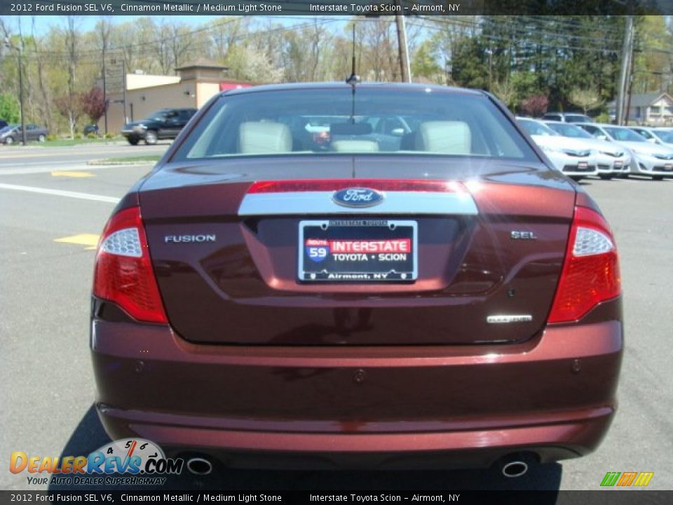 2012 Ford Fusion SEL V6 Cinnamon Metallic / Medium Light Stone Photo #5