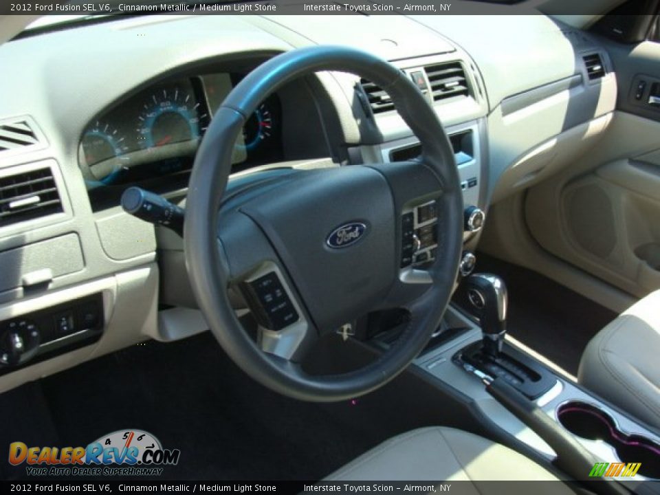 2012 Ford Fusion SEL V6 Cinnamon Metallic / Medium Light Stone Photo #9