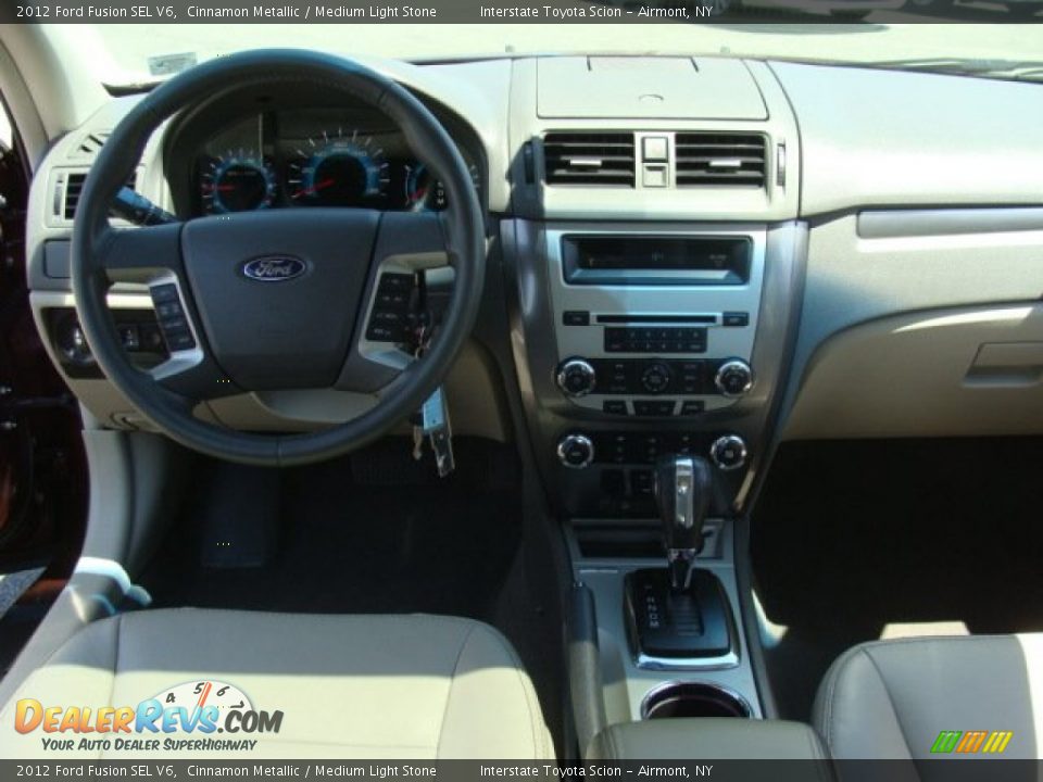 2012 Ford Fusion SEL V6 Cinnamon Metallic / Medium Light Stone Photo #12