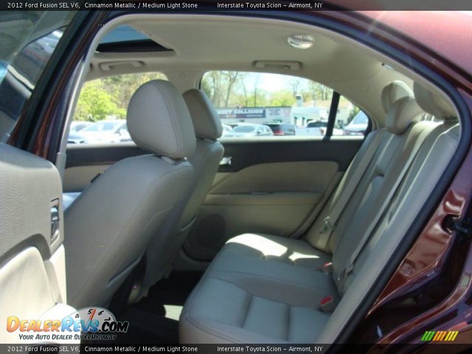 2012 Ford Fusion SEL V6 Cinnamon Metallic / Medium Light Stone Photo #17