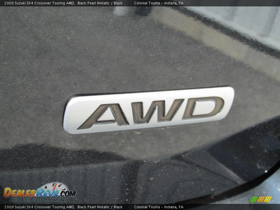 2009 Suzuki SX4 Crossover Touring AWD Black Pearl Metallic / Black Photo #3