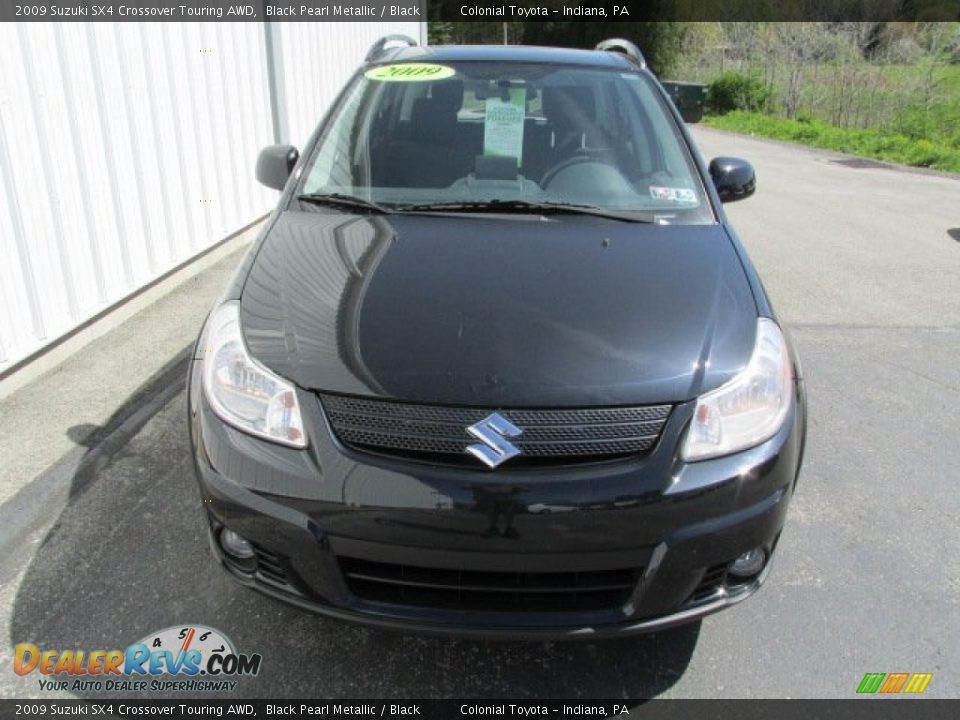 2009 Suzuki SX4 Crossover Touring AWD Black Pearl Metallic / Black Photo #4