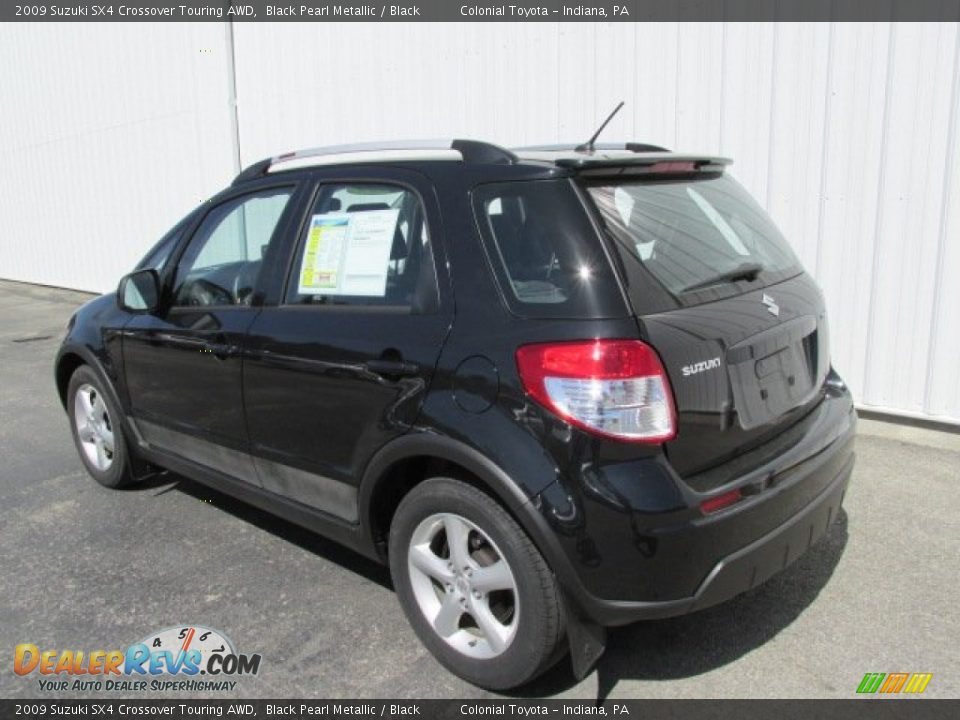 2009 Suzuki SX4 Crossover Touring AWD Black Pearl Metallic / Black Photo #8