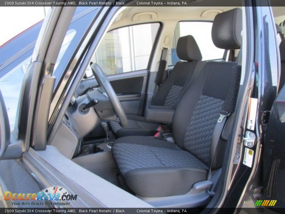 2009 Suzuki SX4 Crossover Touring AWD Black Pearl Metallic / Black Photo #11