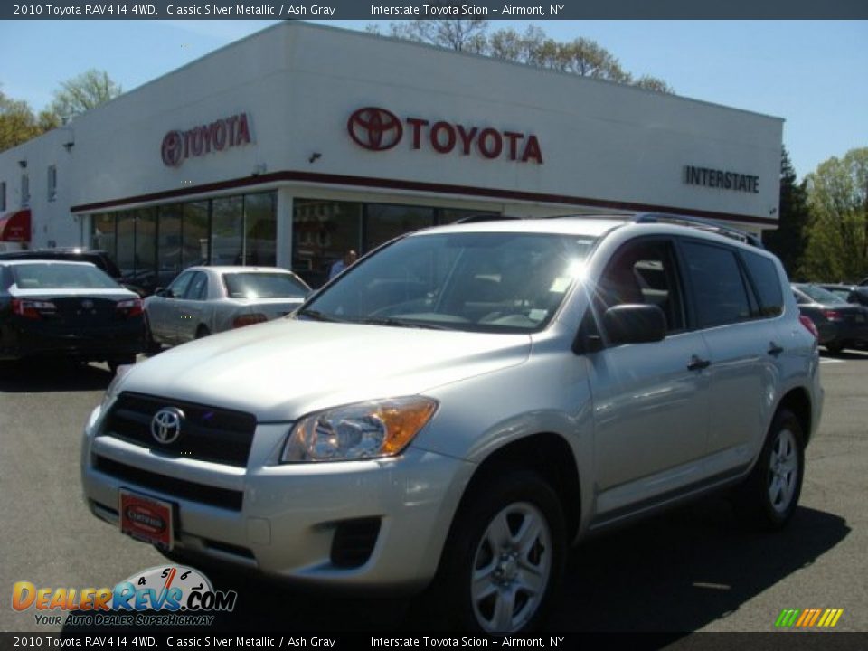 2010 Toyota RAV4 I4 4WD Classic Silver Metallic / Ash Gray Photo #1