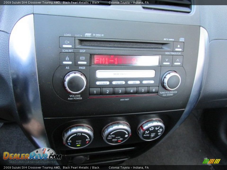 2009 Suzuki SX4 Crossover Touring AWD Black Pearl Metallic / Black Photo #13