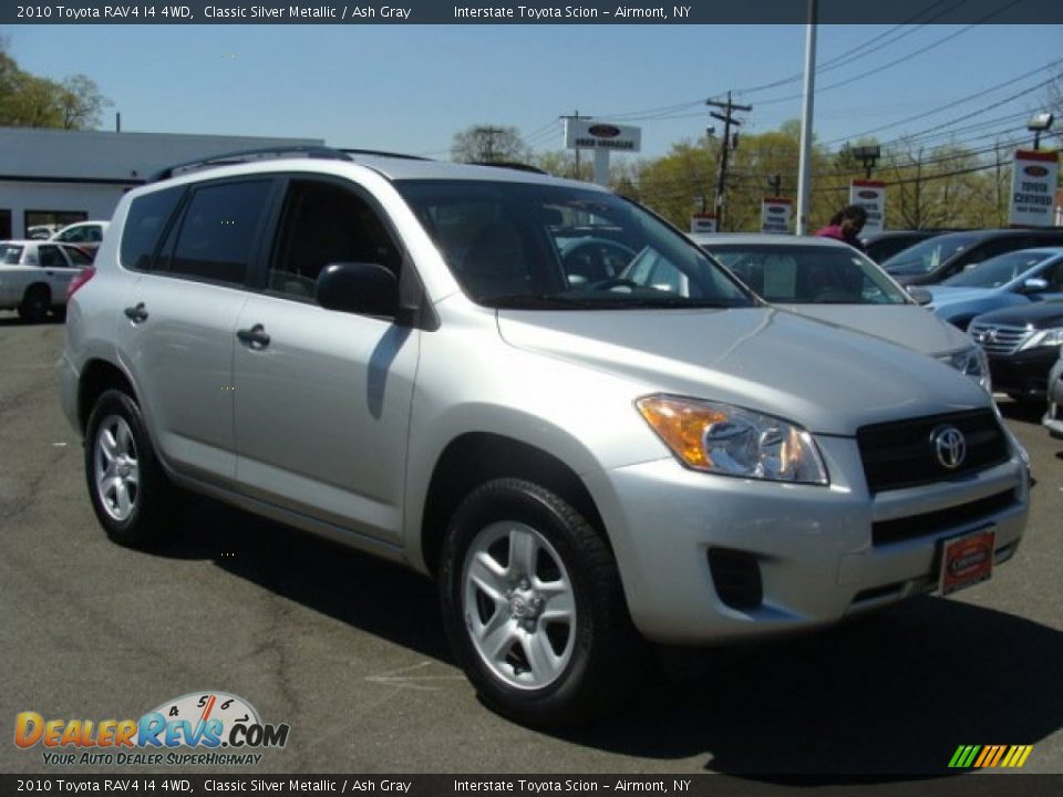 2010 Toyota RAV4 I4 4WD Classic Silver Metallic / Ash Gray Photo #3