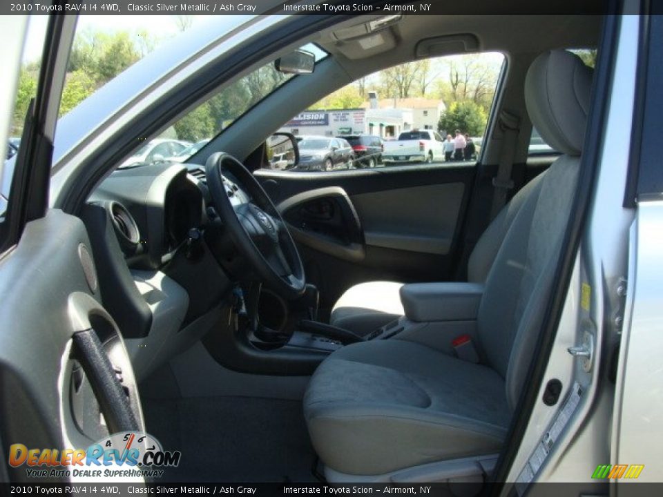 2010 Toyota RAV4 I4 4WD Classic Silver Metallic / Ash Gray Photo #8