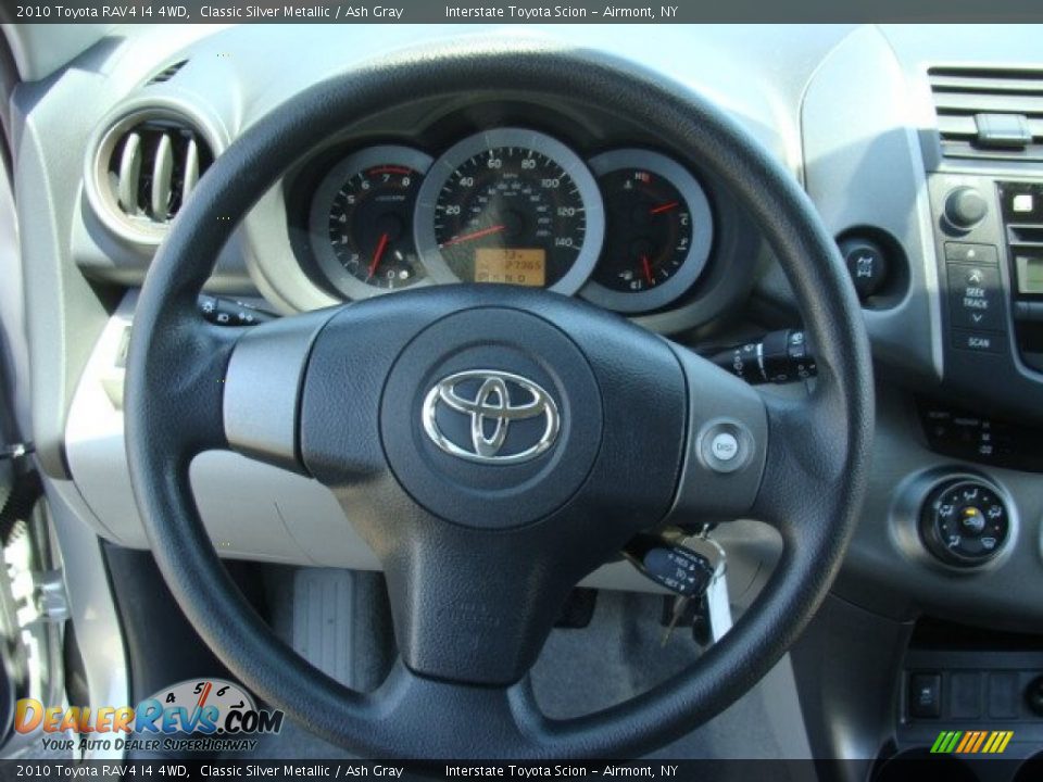 2010 Toyota RAV4 I4 4WD Classic Silver Metallic / Ash Gray Photo #11