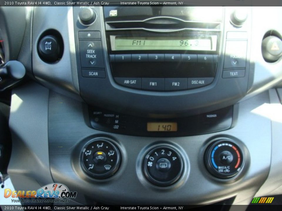 2010 Toyota RAV4 I4 4WD Classic Silver Metallic / Ash Gray Photo #13