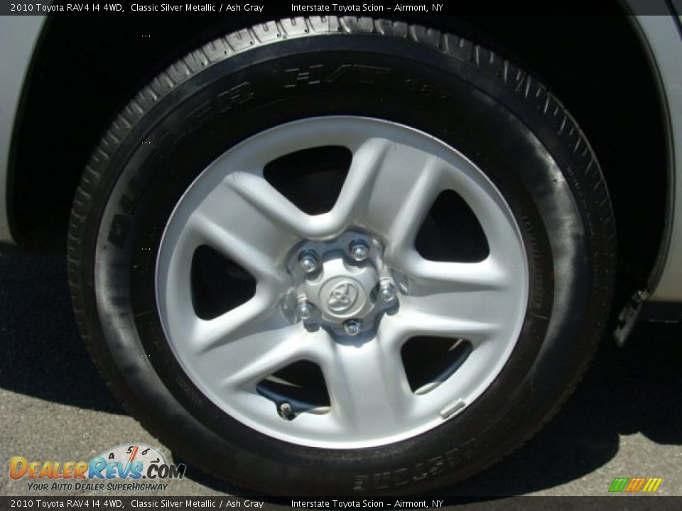 2010 Toyota RAV4 I4 4WD Classic Silver Metallic / Ash Gray Photo #21