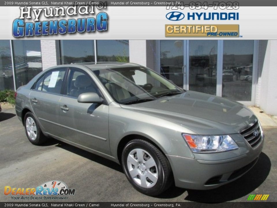 2009 Hyundai Sonata GLS Natural Khaki Green / Camel Photo #1