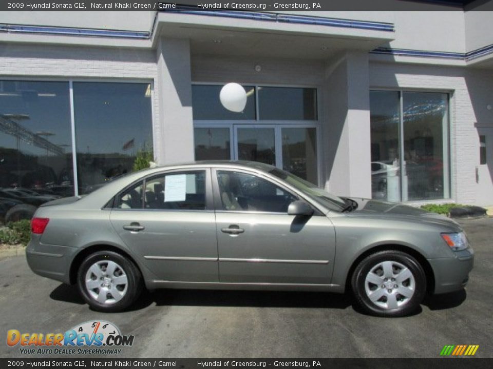 2009 Hyundai Sonata GLS Natural Khaki Green / Camel Photo #2