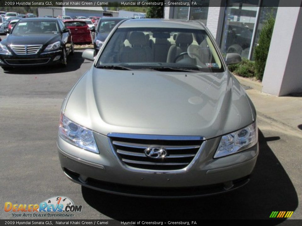 2009 Hyundai Sonata GLS Natural Khaki Green / Camel Photo #4