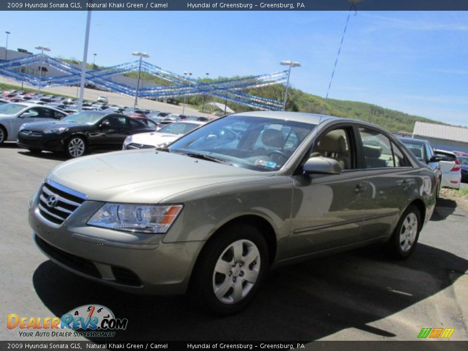 2009 Hyundai Sonata GLS Natural Khaki Green / Camel Photo #5