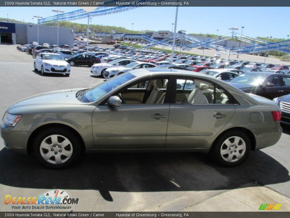 2009 Hyundai Sonata GLS Natural Khaki Green / Camel Photo #6