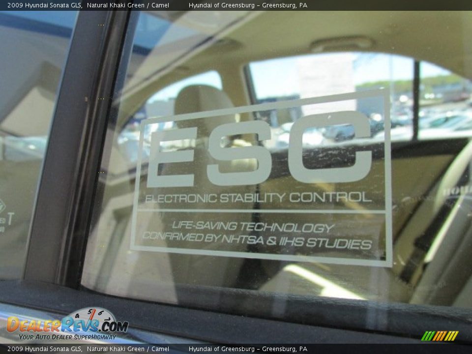 2009 Hyundai Sonata GLS Natural Khaki Green / Camel Photo #7